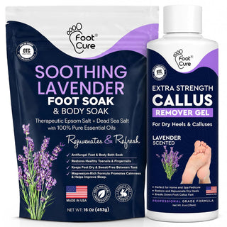 Kit de gel removedor de callos y remojo de pies de lavanda \u2013 G...