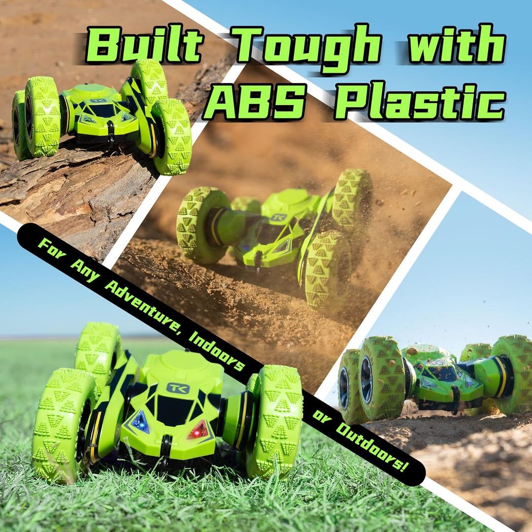 Threeking Rc Stunt Car Automóvil de acrobacias con control remoto,...