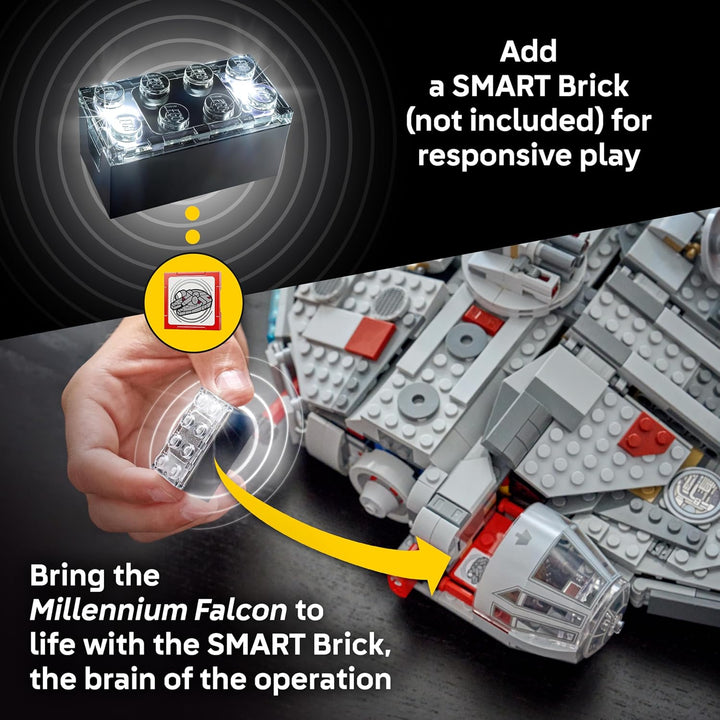 LEGO Star Wars SMART Play: Millennium Falcon Starship Building Toy...