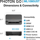 Optoma ML1080UST PHOTON GO Proyector portátil de triple láser (RGB)...