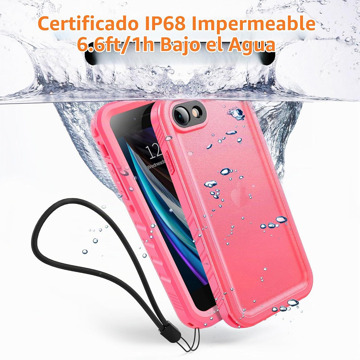 Cozycase Funda impermeable para iPhone SE 3rd 2022/SE 2nd 2020/iPhone 7/8