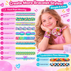 Wolfbird Kit de fabricación de pulseras de la amistad para niños de 8 a 12 años, regalo de Navidad y Halloween, manualidades
