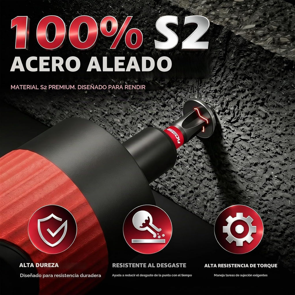 Destornillador dinamométrico de 10-70 pulgadas, juego de 45 piezas de 1/4 pulgadas con 24 puntas de acero S2, 20 destornilladores magnéticos SAE y tuercas métricas CR-V, estuche de almacenamiento