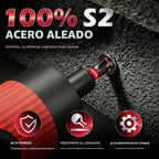 Destornillador dinamométrico de 10-70 pulgadas, juego de 45 piezas de 1/4 pulgadas con 24 puntas de acero S2, 20 destornilladores magnéticos SAE y tuercas métricas CR-V, estuche de almacenamiento