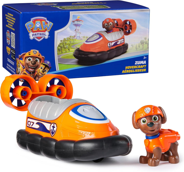 PAW Patrol, Hovercraft de Zuma, vehículo de juguete con figura de a...