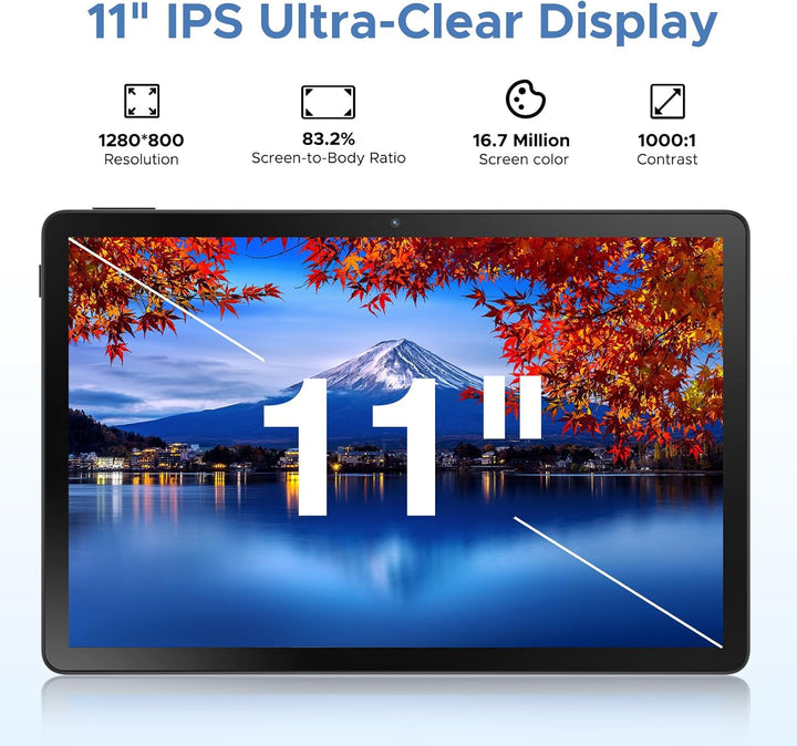 POPUX U11 Pro Android 16 Tablet con teclado, Tableta de 11 pulgadas...