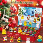 Calendario de Adviento de patitos de goma 2026 – Cuenta regresiva de 24 días para Navidad para niños