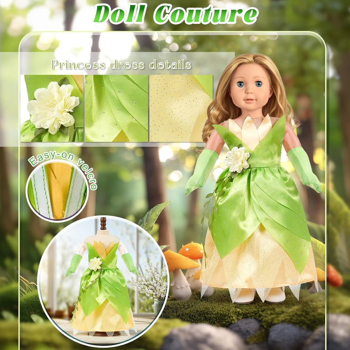 WONDOLL Ropa y accesorios para muñecas de 18 pulgadas, conjunto de...