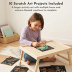 Sycomore ARTISSIMO-Scratch Hair Art y Unicornios, CREA014