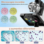 Kit de microscopio para niños 100X-1200X para niños: Microscopio compuesto