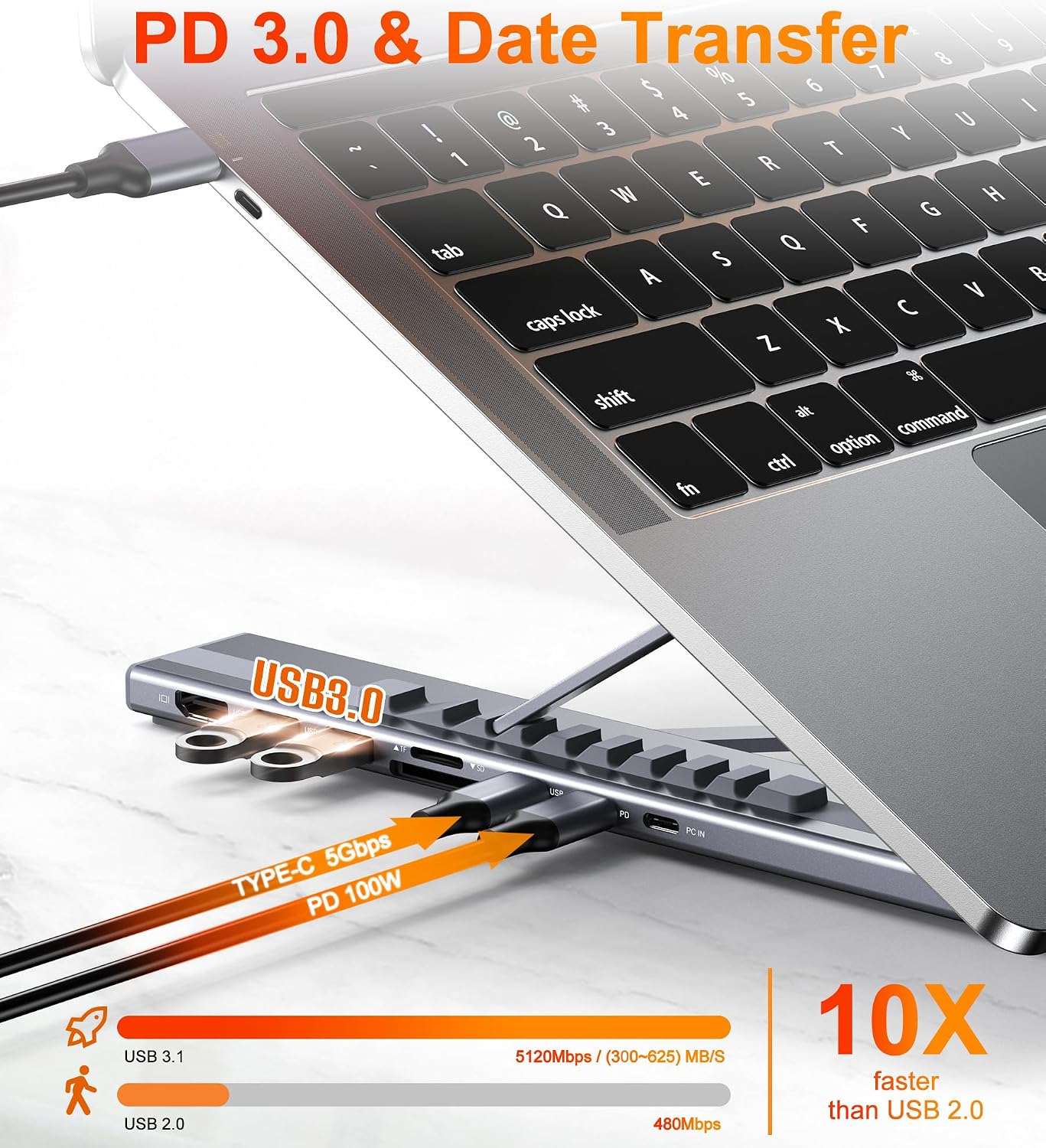 Mukiya Soporte de estación de acoplamiento para portátil USB C | So...