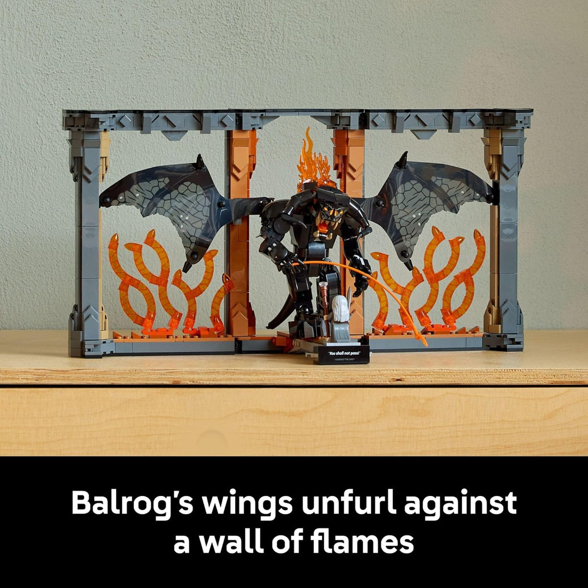 LEGO Icons The Lord of the Rings Balrog Book Nook Kit -