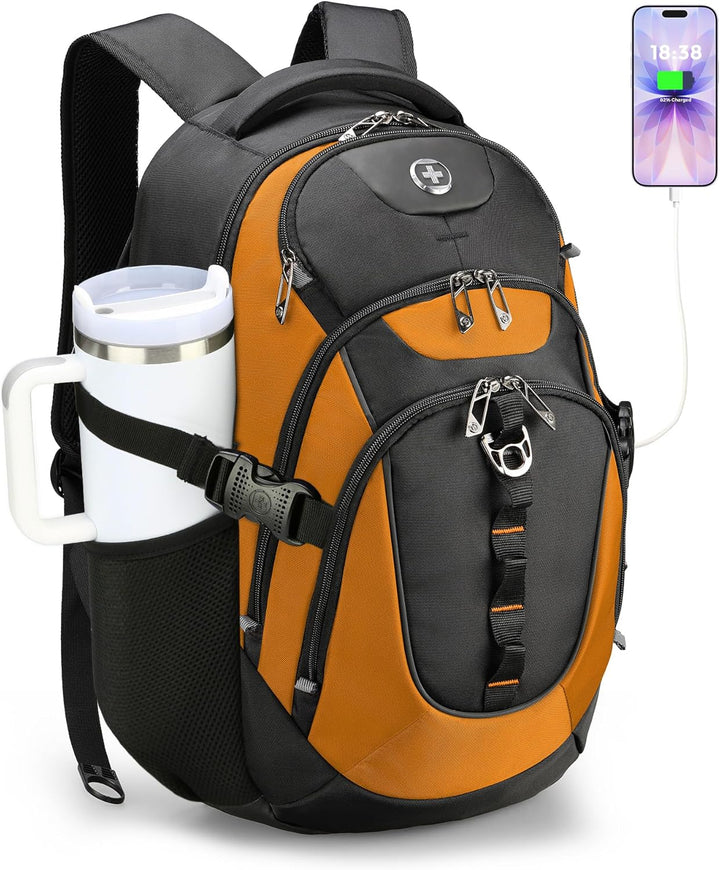 swissdigital Mochila para portátil de viaje de negocios, para hombr...