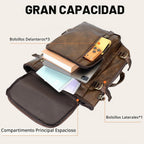 GOWIN Mochila de cuero vegano para portátil, maletín híbrido de 17 pulgadas, mochila de viaje para computadora portátil, mochila de senderismo para la universidad para hombres, Marrón