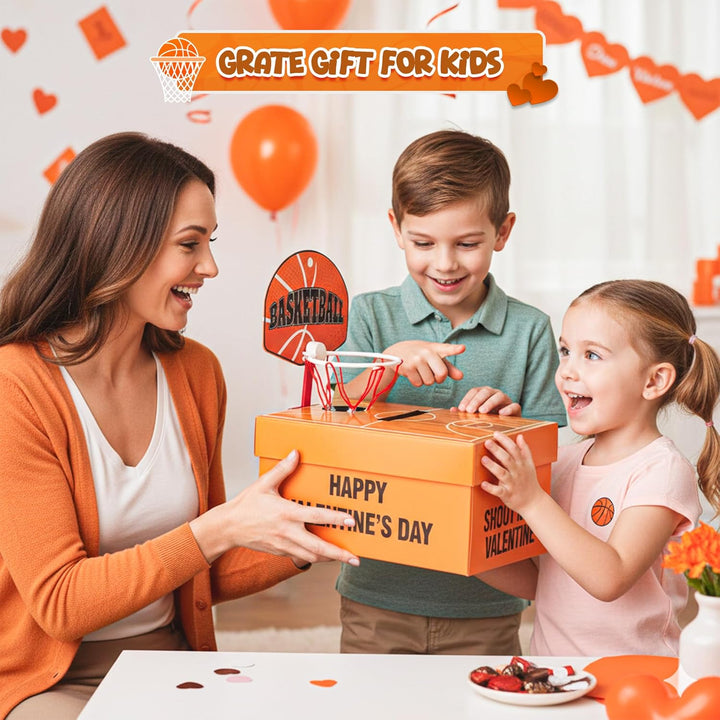 4Es Novelty Caja de baloncesto de San Valentín con 32