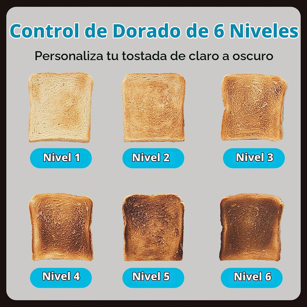 Smart Touch Screen - Tostadora de 2 rebanadas, ranura ancha, color negro
