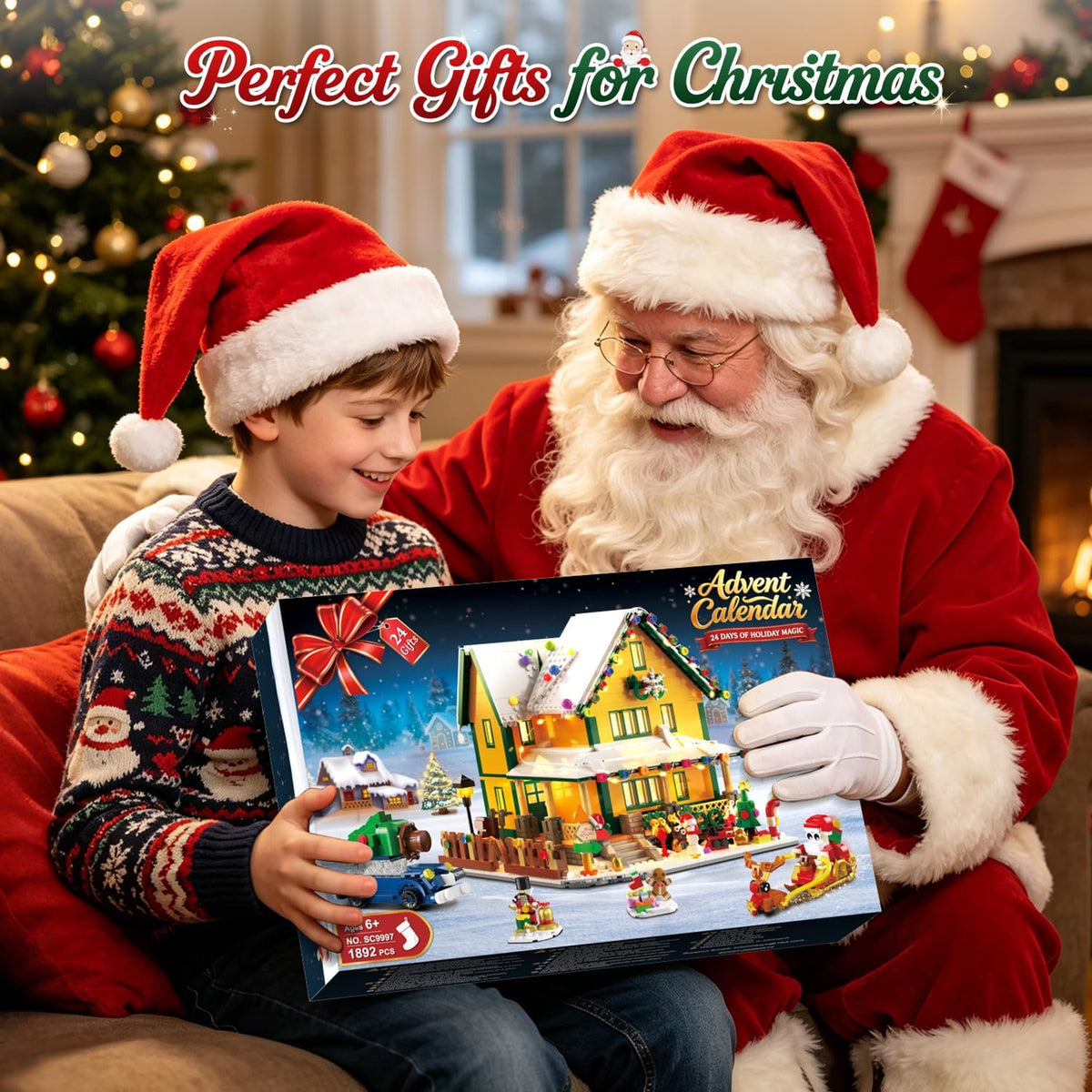 INSOON Calendario de Adviento 2026 Navidad Main Street Building Set con