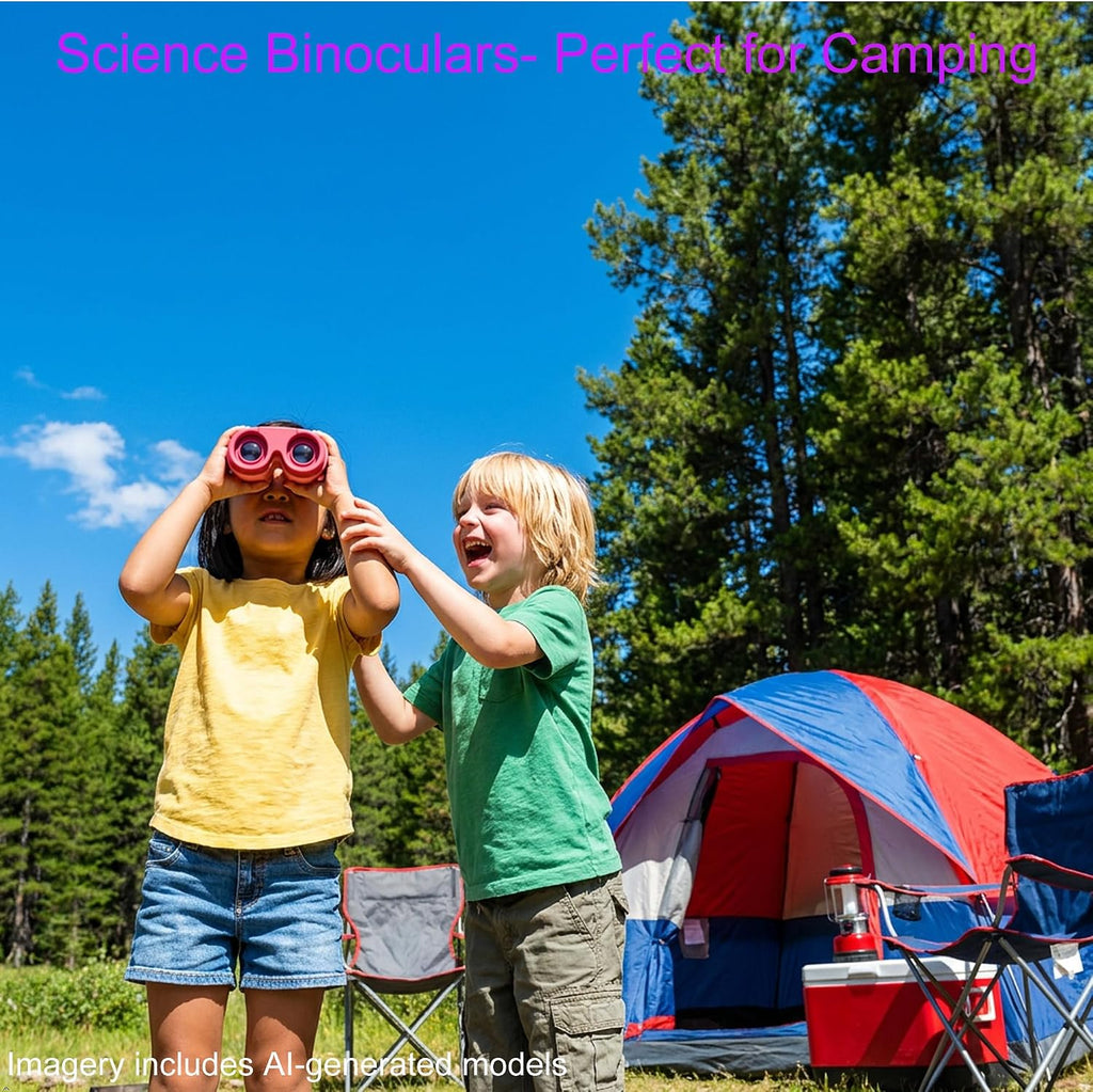 Binoculares Science Toys para Niños de 3-8 Años: Panda Look - Regalo para Niños y Niñas | Aventura al aire libre y Juguete STEM Educativo para Observación de Aves, Camping, Senderismo - Edades 3-8 Regalo de Cumpleaños para Niños y Niñas