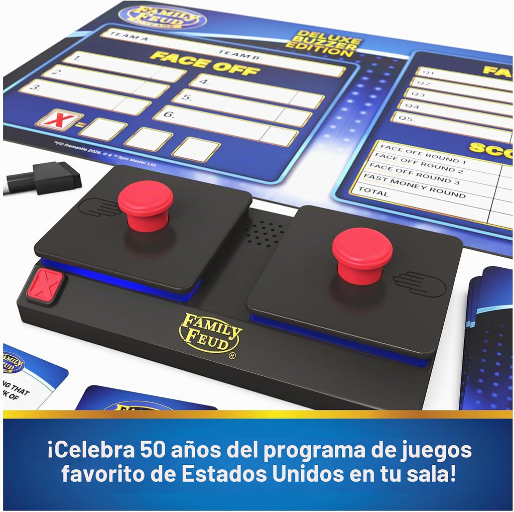 Spin Master Games Family Feud: Deluxe Buzzer Edition Board Game