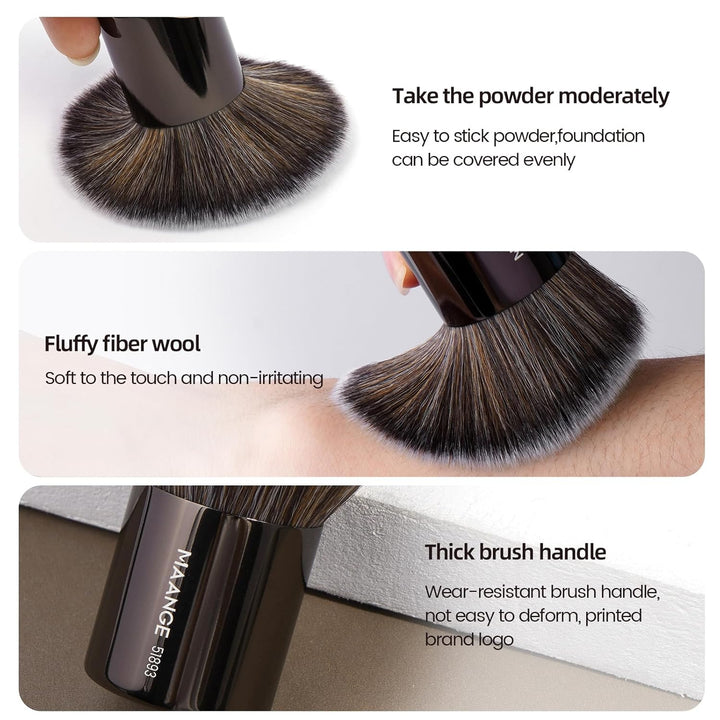 MAANGE Juego de 20 brochas de maquillaje para base, brocha Kabuki d...