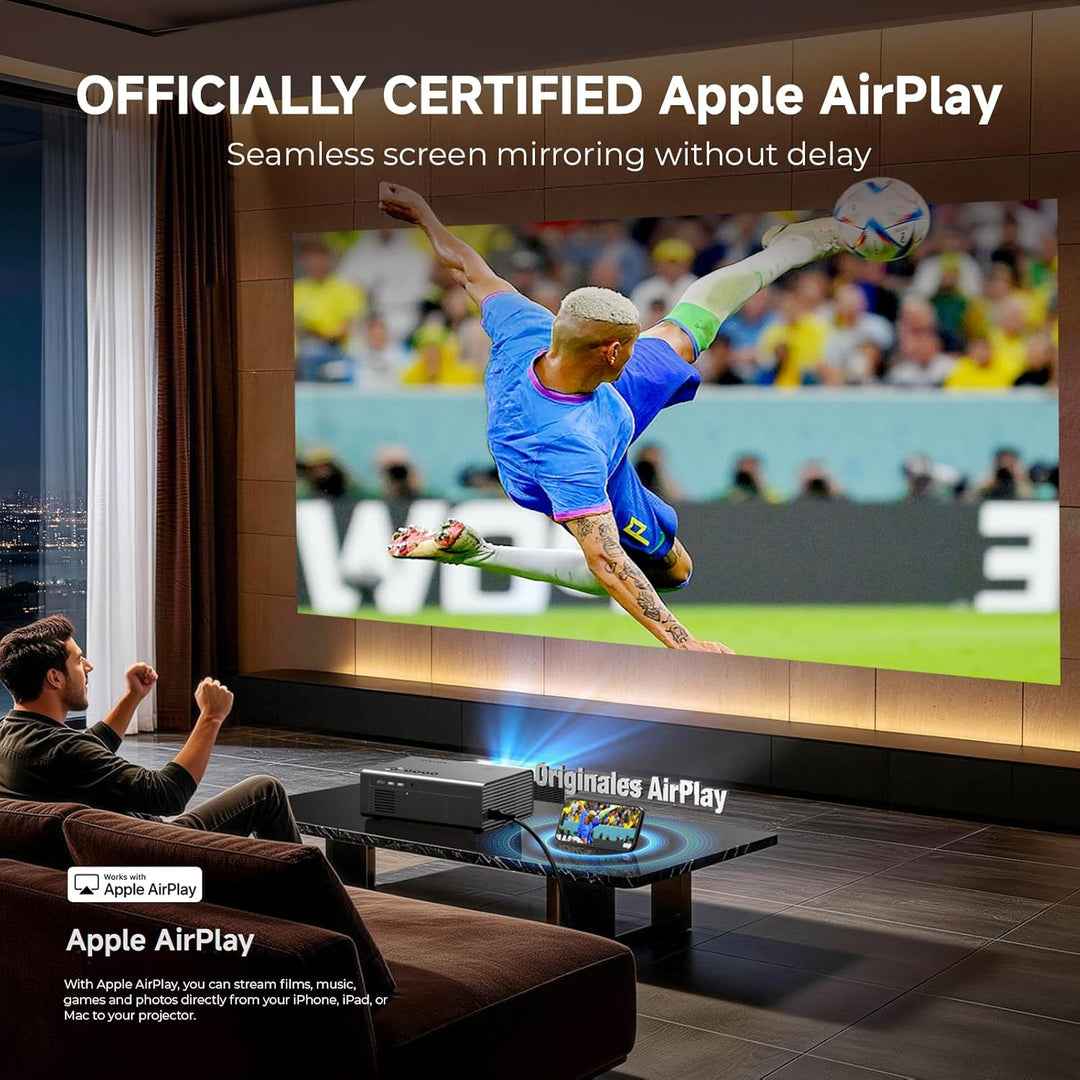 Proyector 4K con WiFi y Bluetooth, Proyector Inteligente VIDAA Más...