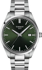 Tissot PR 100, cuarzo suizo, 1.575 en, esfera verde, reloj para hombre