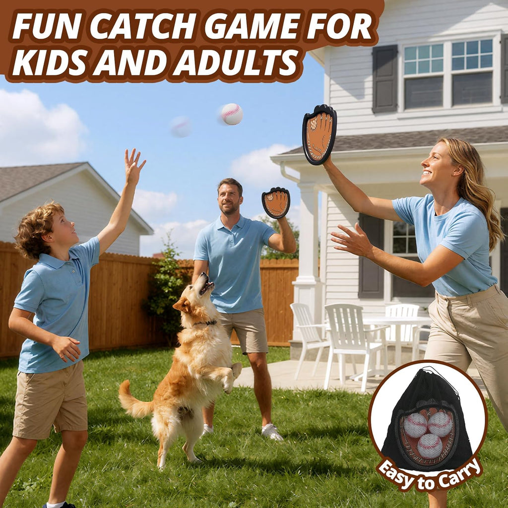 Juego de pelotas Toss and Catch, guante de béisbol para niños
