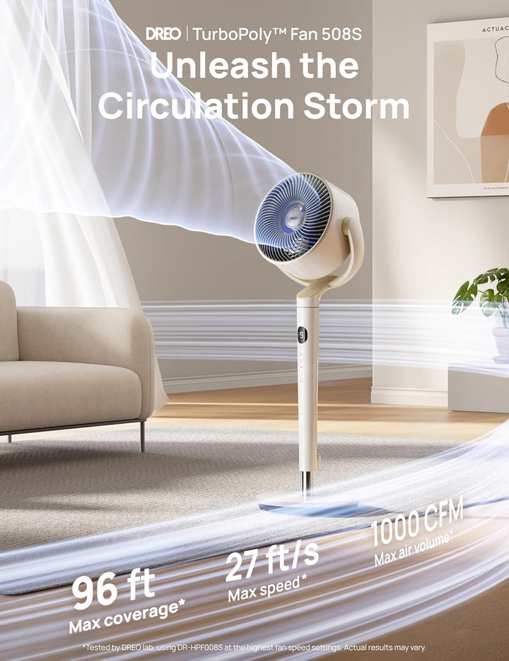 Dreo Ventilador Inteligente para Dormitorio, Ventiladores Oscilante...