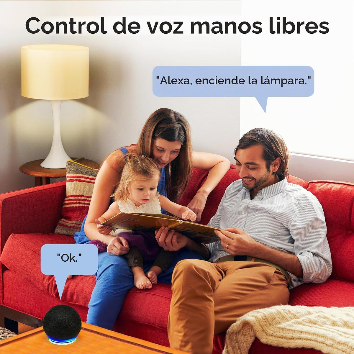 Lámpara Geeni Regleta de alimentación inteligente con protector de sobretensiones