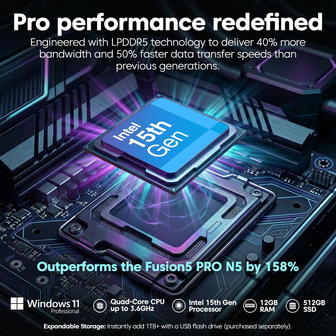 Fusion5 2026 Nueva versión 10.1" Windows 11 Pro Tablet PC - Constru...