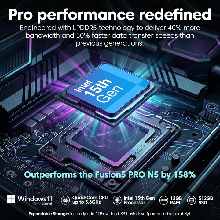 Fusion5 2026 Nueva versión 10.1" Windows 11 Pro Tablet PC - Constru...