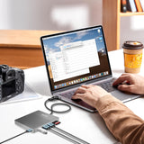 Estación de acoplamiento YOTUO para disco duro externo, Hub USB-C +...