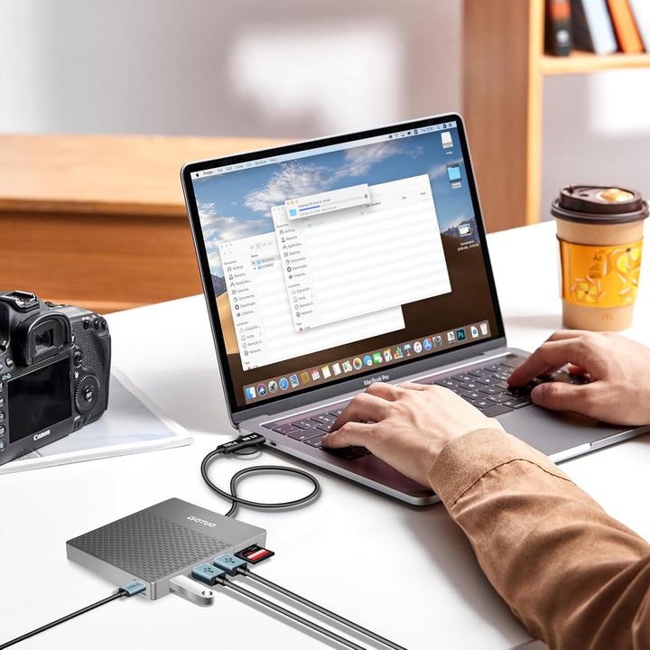 Estación de acoplamiento YOTUO para disco duro externo, Hub USB-C +...