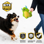 Bite Force - Juguete para perros duradero y fuerte con silbato, reforzado con Kevlar para masticadores agresivos,