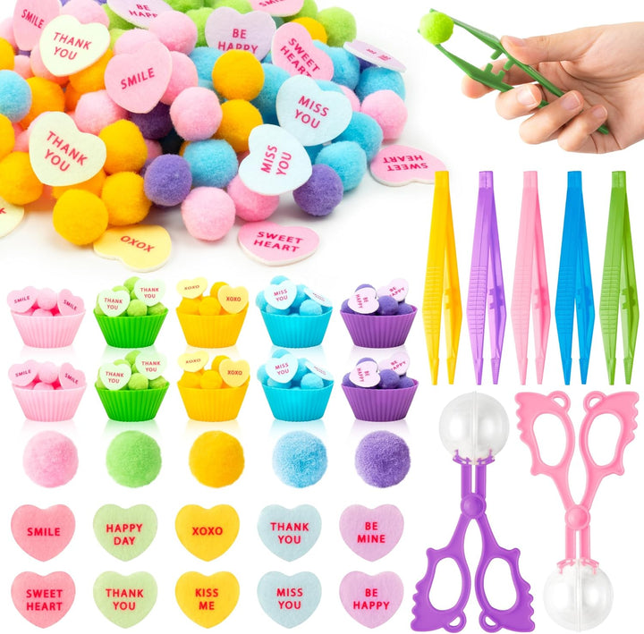 EZdhuawuse Relleno sensorial de animales del bosque, 266 piezas de...