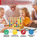 Garybank Actividades de aprendizaje social emocional para niños, juego de conexión de sentimientos con 56 tarjetas de emociones, juguetes de terapia de juego para consejeros escolares, habilidades