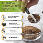 Spring Chef Juego de 15 tazas y cucharas medidoras magnéticas con niveladores, negro