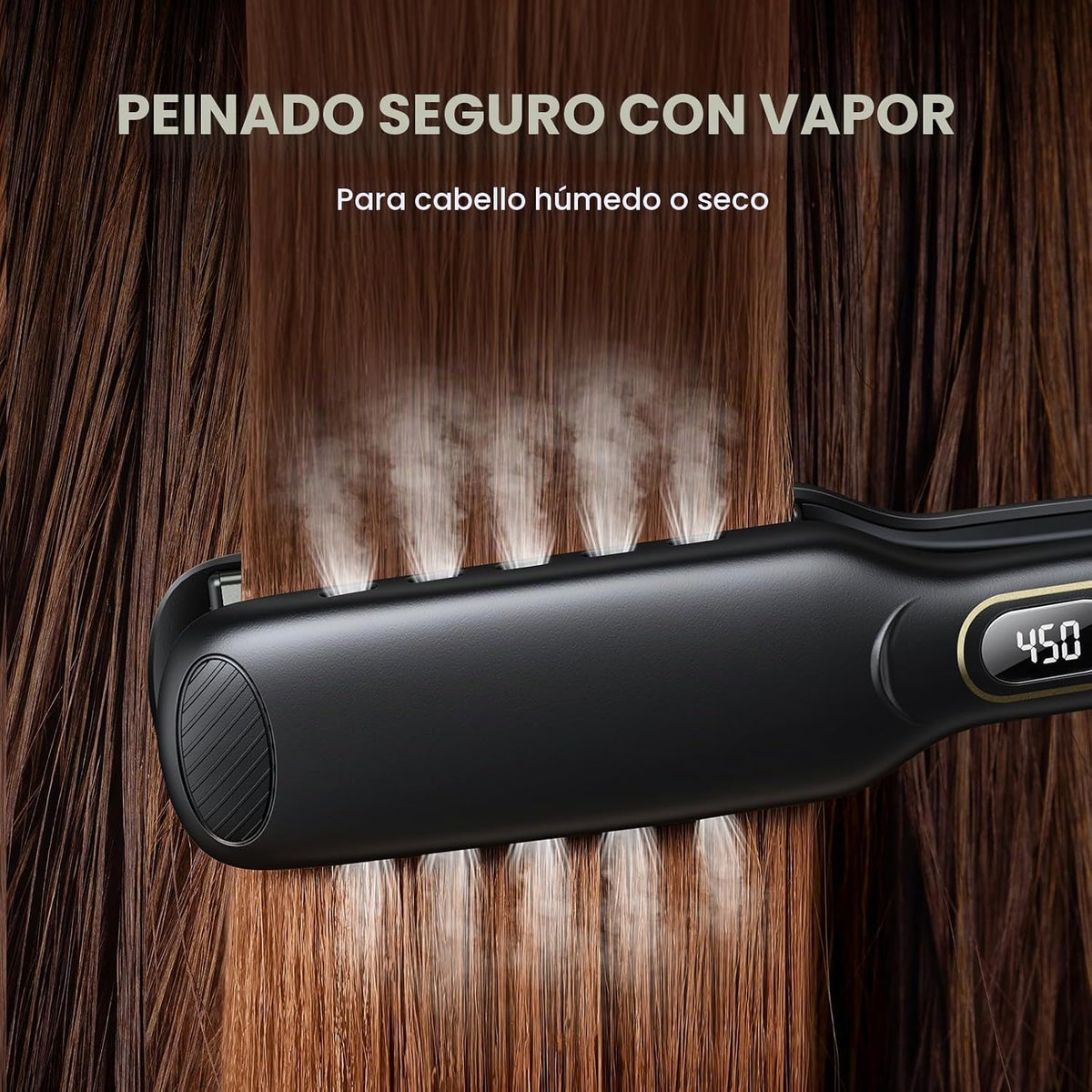 Wavytalk Blown Away onic Secador de pelo negro, plancha plana de 1.7 pulgadas de húmedo a recto
