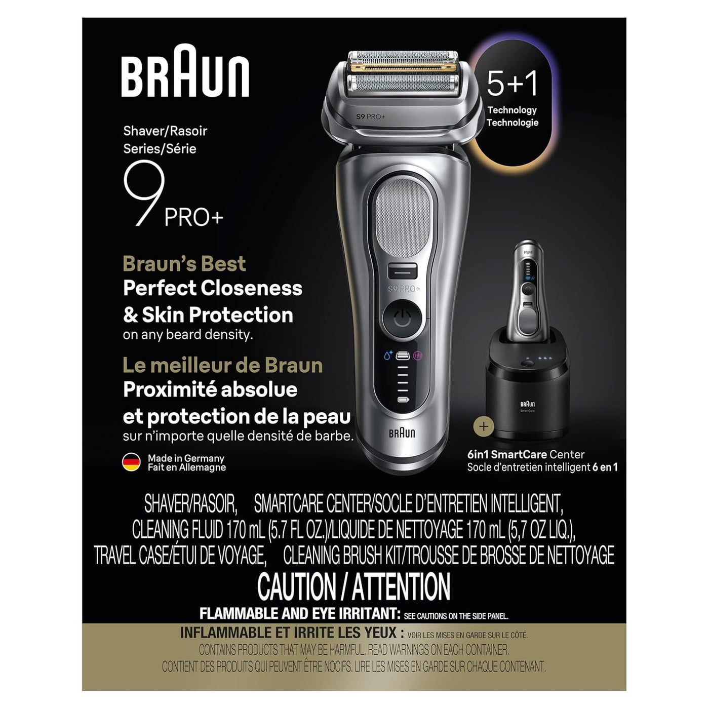 Braun Series 9 PRO+ - Afeitadora eléctrica para hombres, maquinilla...