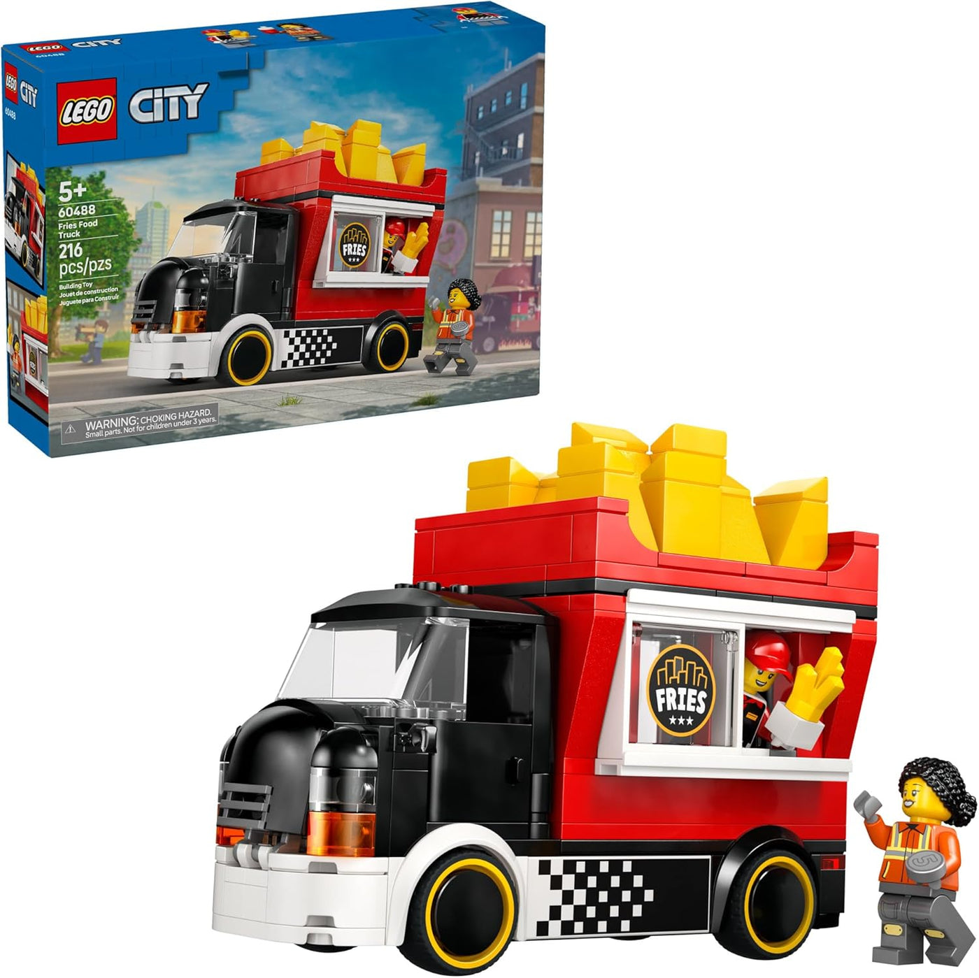 LEGO City Fries - Camión de comida para niños juguete de