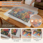 ALL4JIG Tablero de rompecabezas de plástico giratorio ligero de 1000 piezas con 6 cajones y cubierta, diseño Lazy Susan de 360°, mesa giratoria portátil de 30.2 x 22.44 pulgadas para adultos