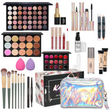 Kit completo de maquillaje para niñas, paleta de sombras de ojos, b...