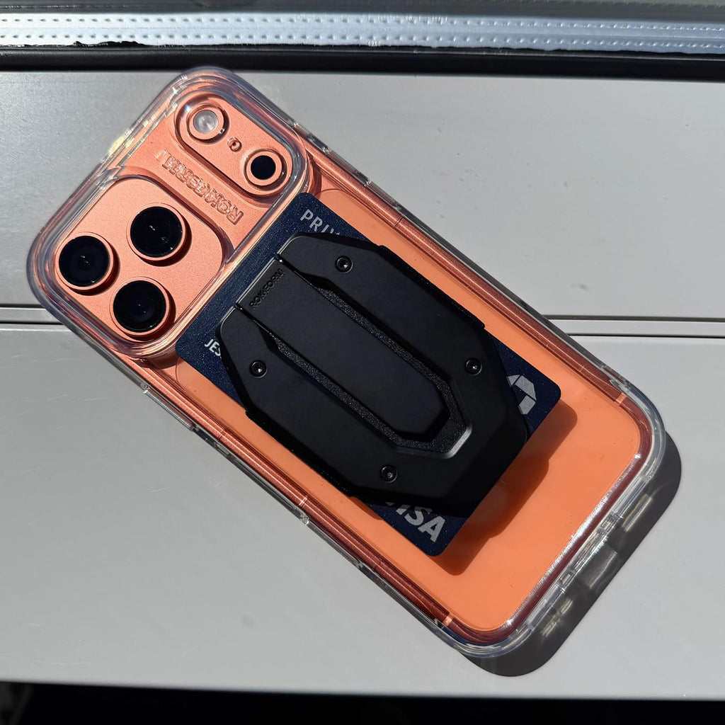Rokform Funda delgada para iPhone 17 Pro Max + cartera magnética de aluminio Fuzion