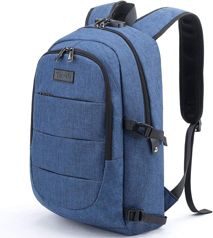 Tzowla, mochila de negocios para computadora portátil antirrobo, co...