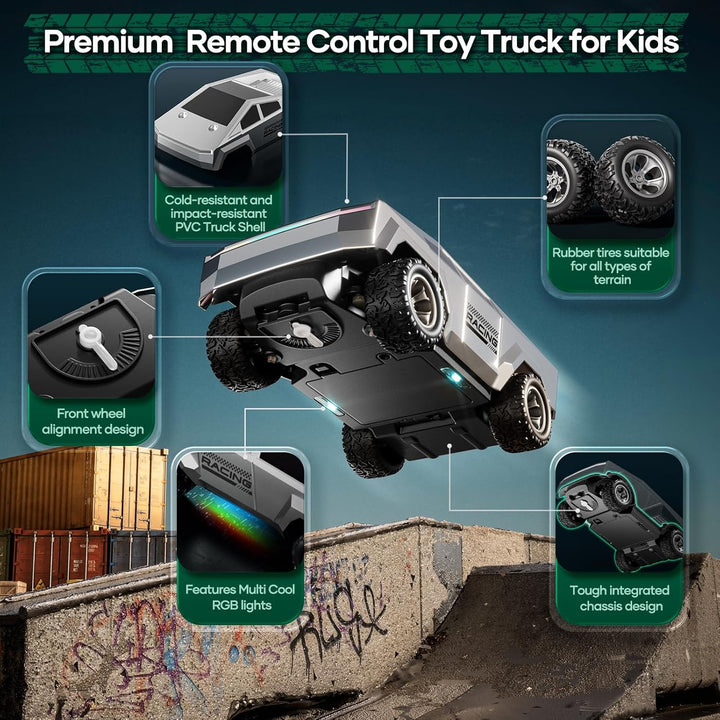 HOMETALL Coche de Control Remoto Camiones RC - Camión RC 2WD Juguet...