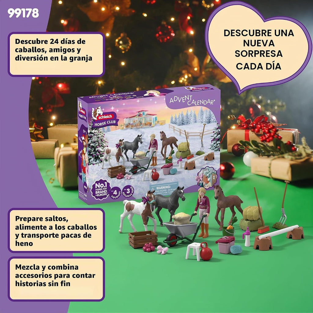 Schleich Horse Club - 34Pc Horse Club Advent Calender | 99178