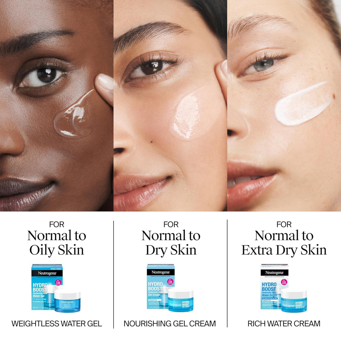 Neutrogena Hydro Boost - Crema de agua, hidratación de 72 horas par...