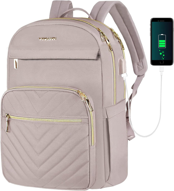 VANKEAN Mochila para Laptop de 15.6 Pulgadas para Mujeres, Bolsa de...