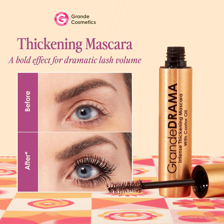 Grande Cosmetics GrandeDRAMA - Máscara de engrosamiento intenso con...