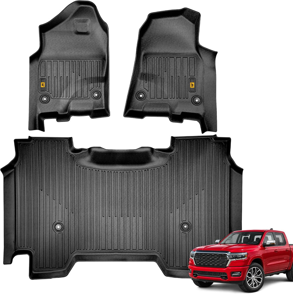 CAT Alfombrillas para Ram 1500 Crew Cab 2019-2026 sin almacenamiento